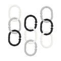 Linkables Teething Toys - Black, Grey, & White - 18 pack