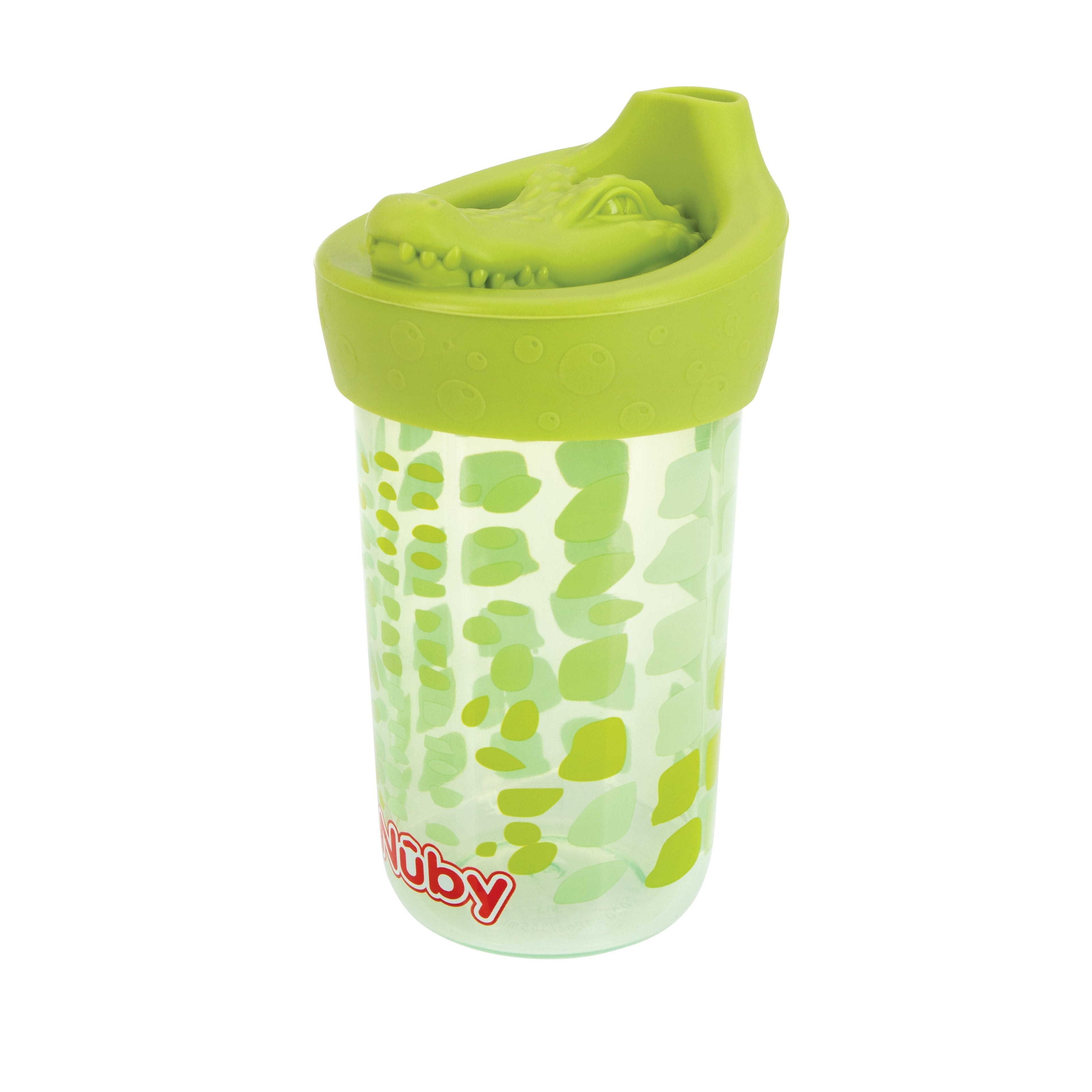 3D Character Soft Spout Sippy Cup | Green Alligator