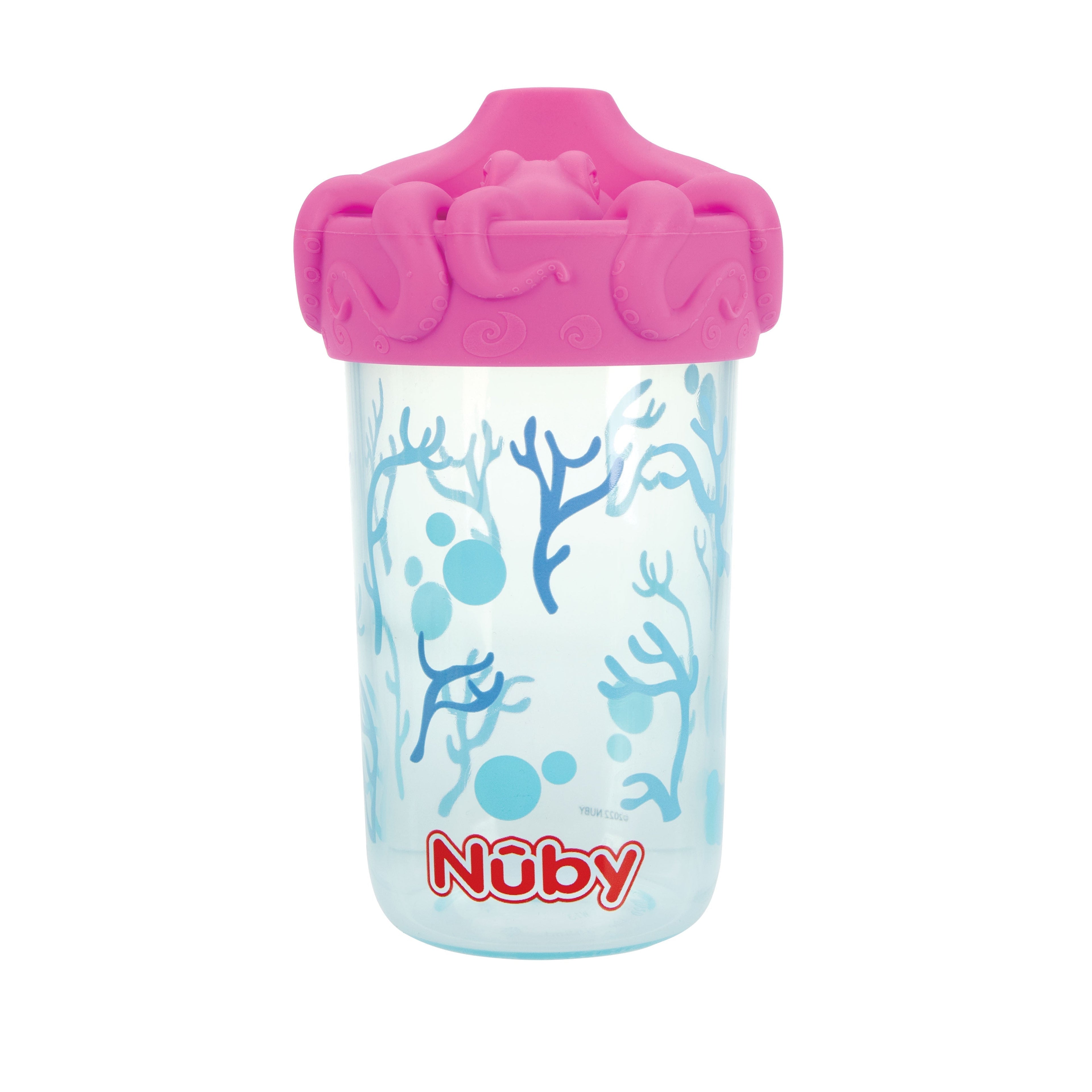 3D Character Soft Spout Sippy Cup | Pink Octopus