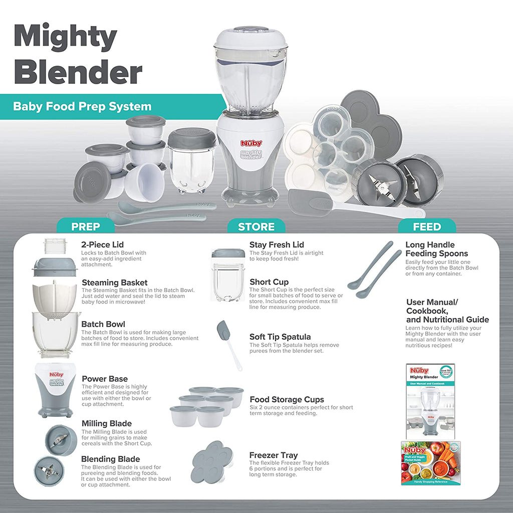 Mighty Blender 22-Piece Baby Food System