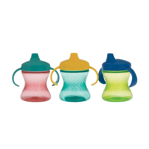 2-Handle Hard Spout Sippy Cup (3 Pack) | Aqua/Red/Green