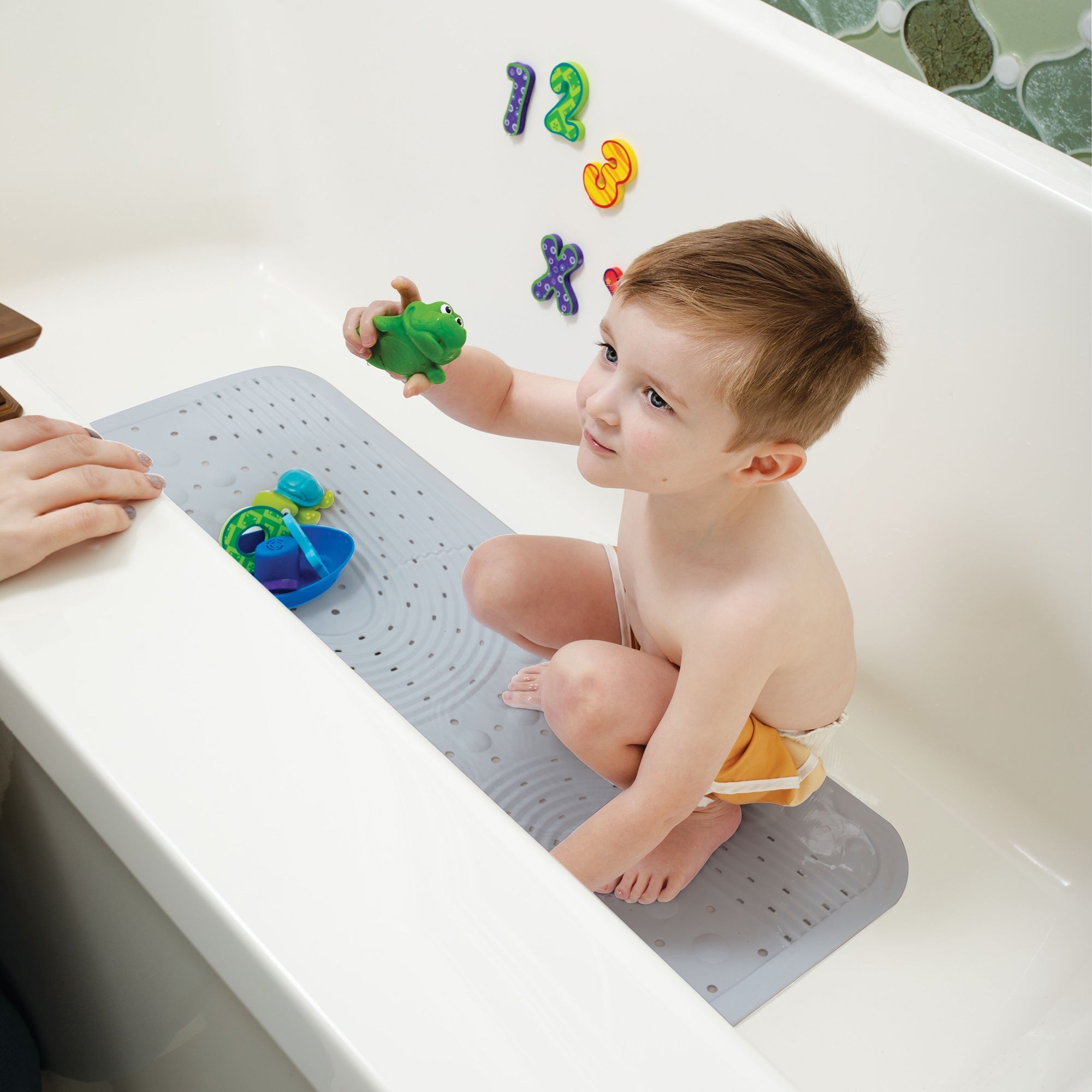 Cushioned Bath Mat | Aqua