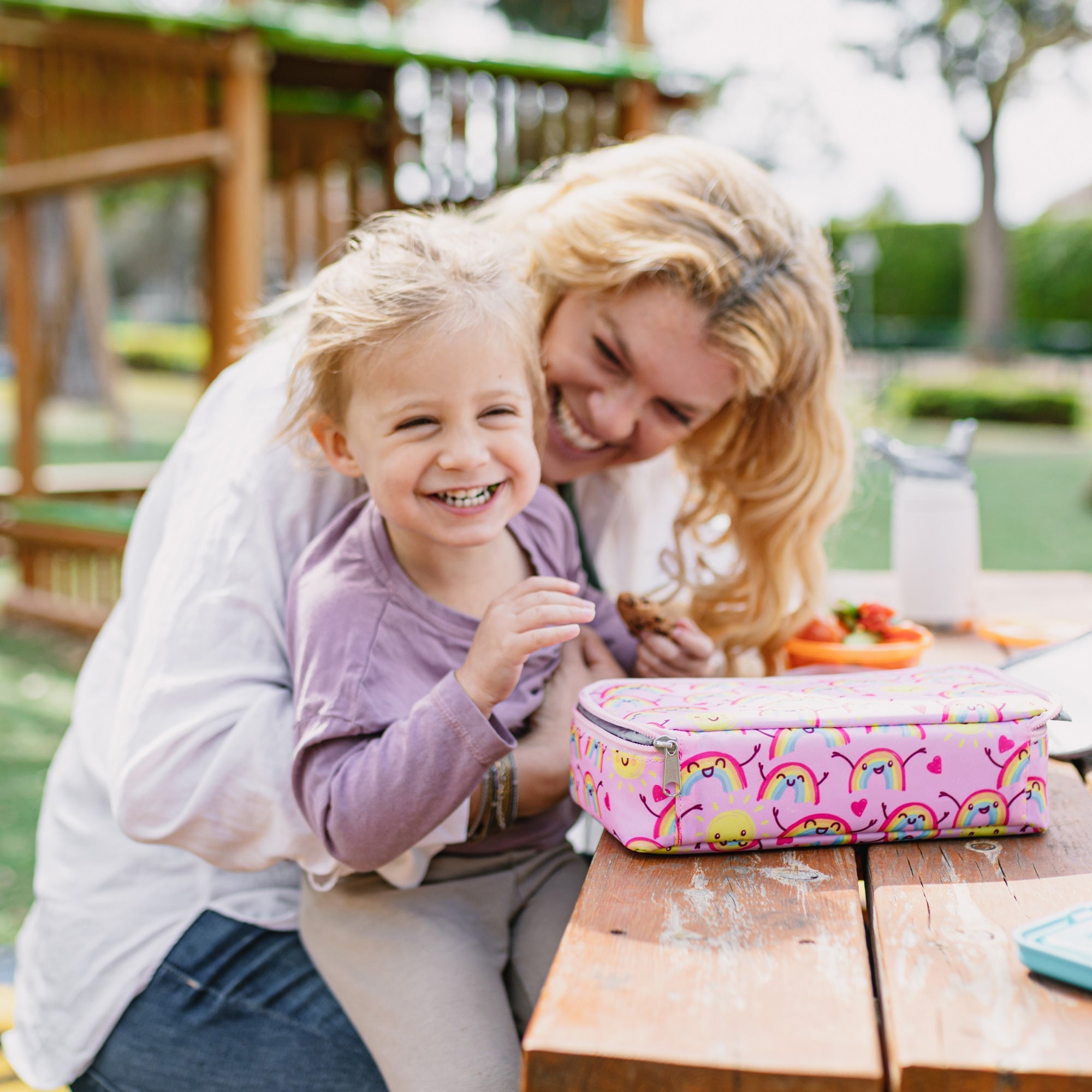 Insulated Bento Box Lunch Box | Rainbows